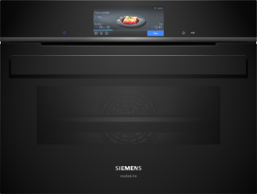 Siemens CS958GDD1 - iQ700, Dampfbackofen mit Festwasseranschluss, Schwarz, 60 x 45 cm, 5 Jahre Garantie!
